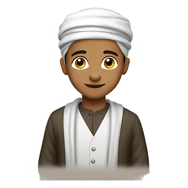 Handsome gentlemen muslim boy sticker