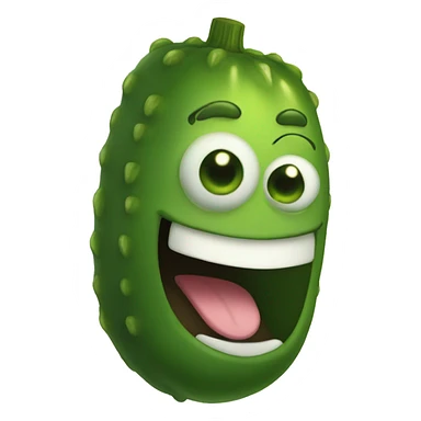 smiling pickle  sticker