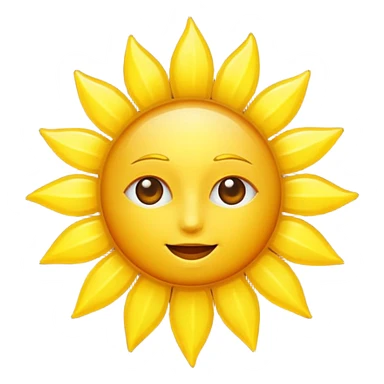 sun, witout any face sticker