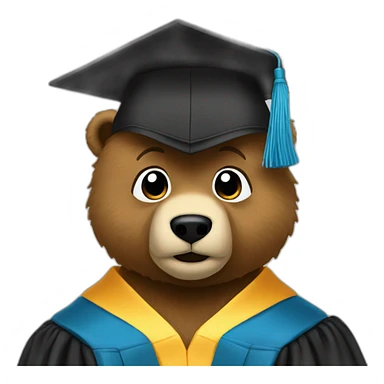 Graduation bear kanye sticker