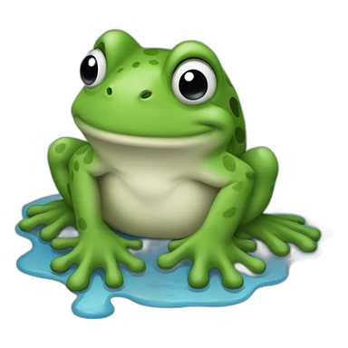 Grenouille dans l’eau sticker