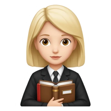 Cat lawyer girl  sticker