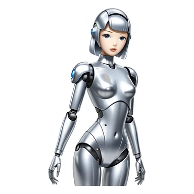 Sorayama sexy robot glossy sfw sticker