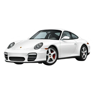 White porsche sticker
