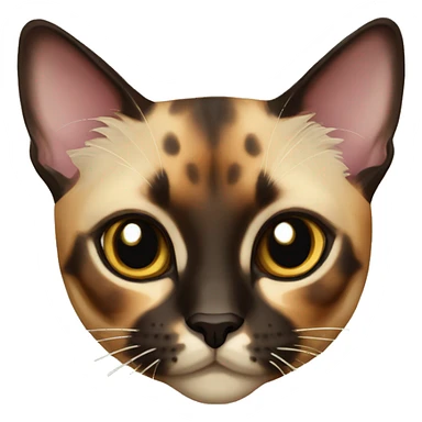tortoiseshell siamese cat sticker