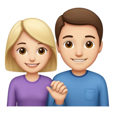 couple holding hands sticker