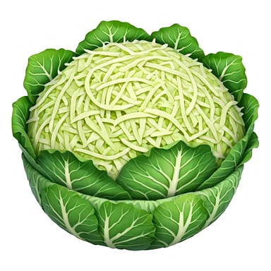 a big pile of grated cabbage no leaves and no cabbage sticker