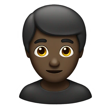 dark man with small eyes and elephant ears sticker