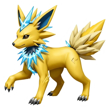 Mechanical Manectric-Zeraora-Jolteon-Fakémon-Pokémon-creature-fusion (full body) sticker