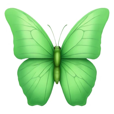 Green butterfly  sticker