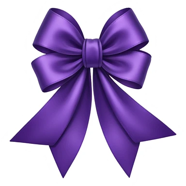 dark purple ribbon sticker