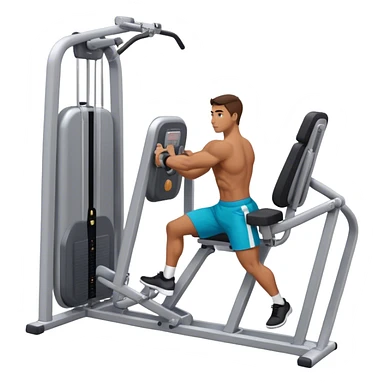 man hip abduction machine exercise sticker