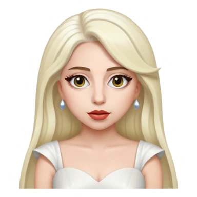 lady gaga in white sticker