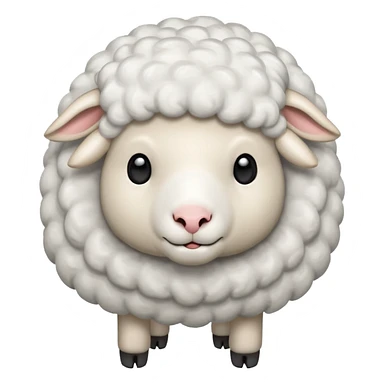 sheep with thunder sticker