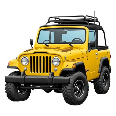 jeepster commando without top with straight flat hood sticker