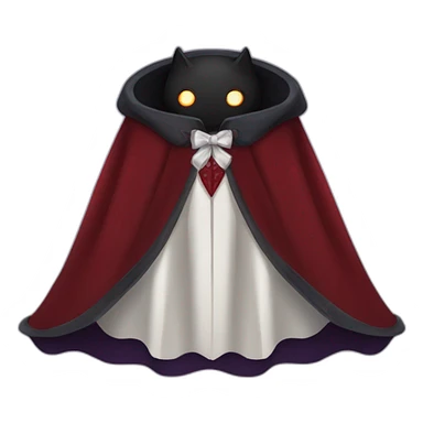 A vampire cape sticker