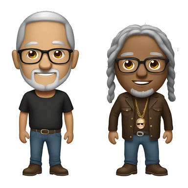 Brown and Willie Nelson with glasses sticker