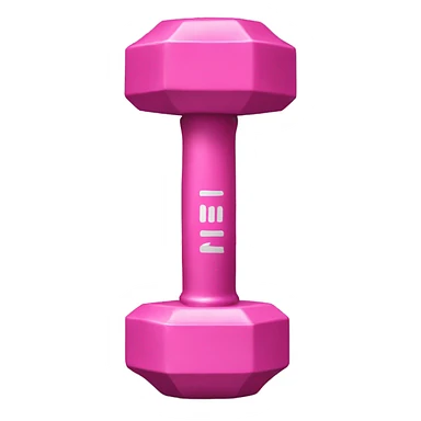 Pink dumbell  sticker