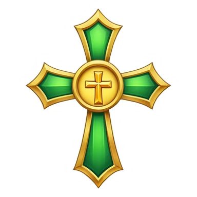 Priest emblem with a touch of green sticker