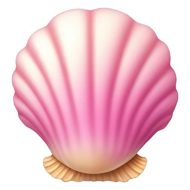 Shell with pink sticker