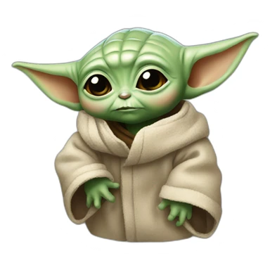 baby yoda cool sticker
