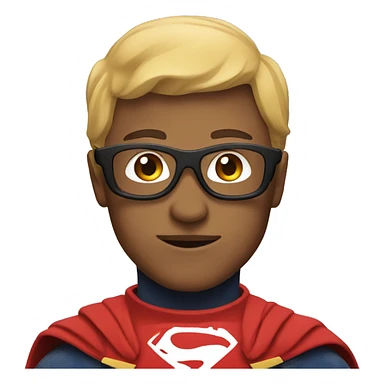 profile icon for the app with superhero features sticker