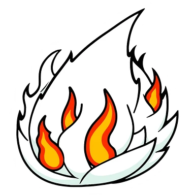 flames and underworld sticker