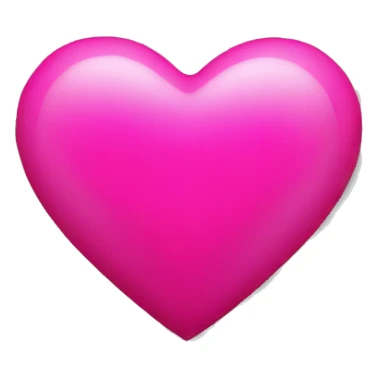 Hot Pink Heart  sticker
