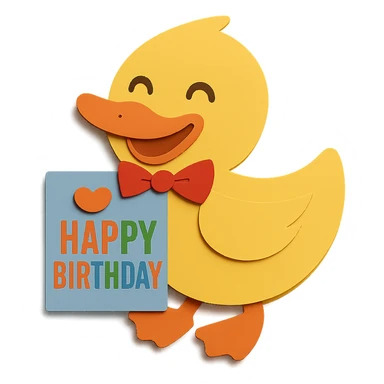 Change the color of the letter 'T' in 'BIRTHDAY' to match the other colors and look visually appealing, keep all other design elements unchanged sticker
