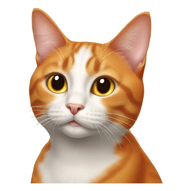 orange tuxedo cat  sticker