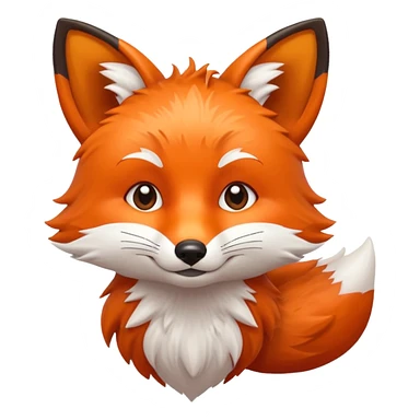 Furry fox sticker