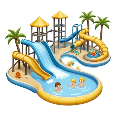 Water park sticker