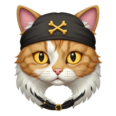 pirate cat sticker