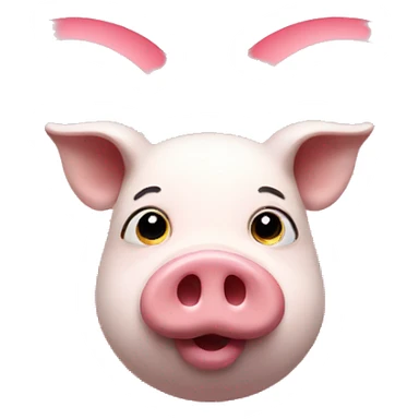 Heart with a pig sticker