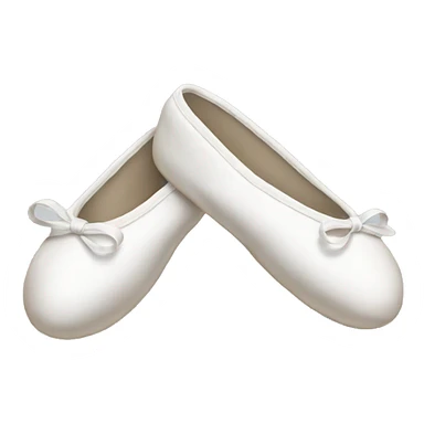 White ballet slippers  sticker