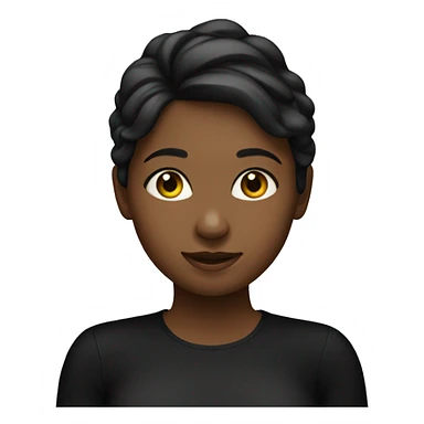 girl in black bodysuit sticker