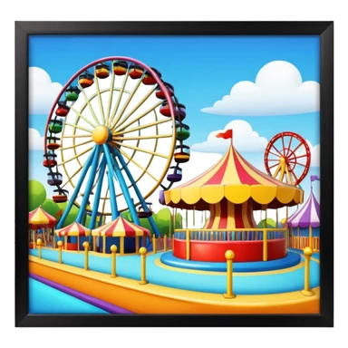 Amusment park sticker