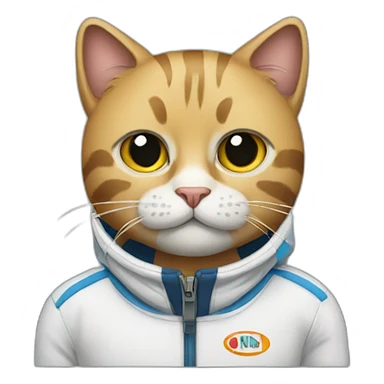 cat-in-sport-suit sticker
