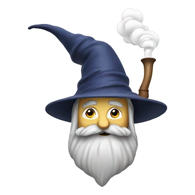 Wizard smoking sticker