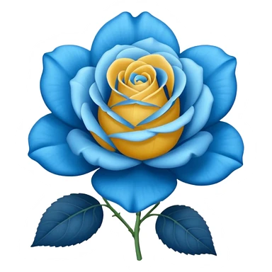 Una rosa azul sticker