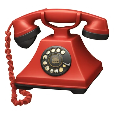 red phone sticker