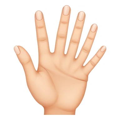 left hand with only three fingers sticker