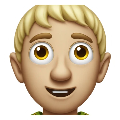 the elf rolls his eyes sticker