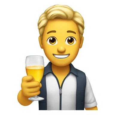 Me giving a cheers sticker