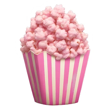 Pink popcorn sticker