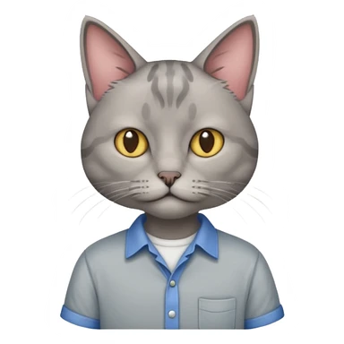 sfenks cat with shirt  sticker