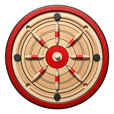 Please create carrom board game emoji in square format sticker