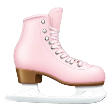 pastel pink ice skates sticker