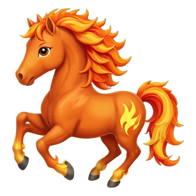 Fire horse sticker