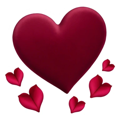 burgundy Valentine sticker